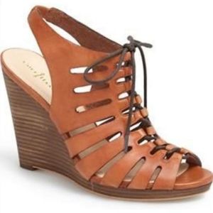 Genuine Leather Wedge Sandal